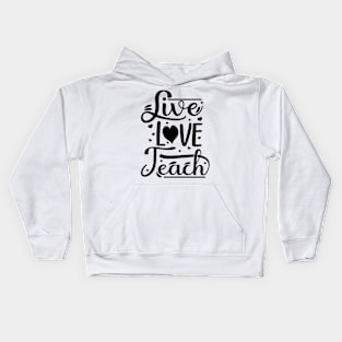 Teacher Quotes Element Design Vector Kids Hoodie